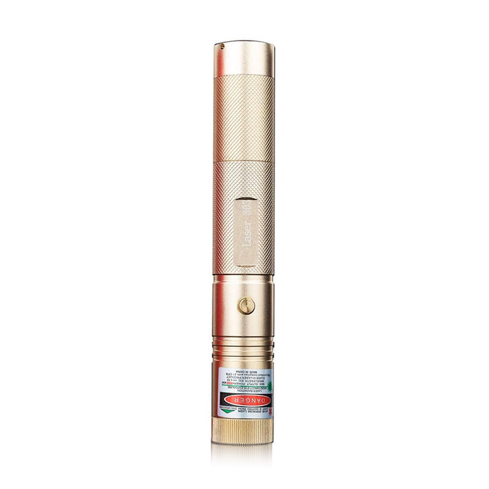 Laser Pointer Light Rechargeable Burn Match Light Goes Up To The Plane - Gold - 123183798