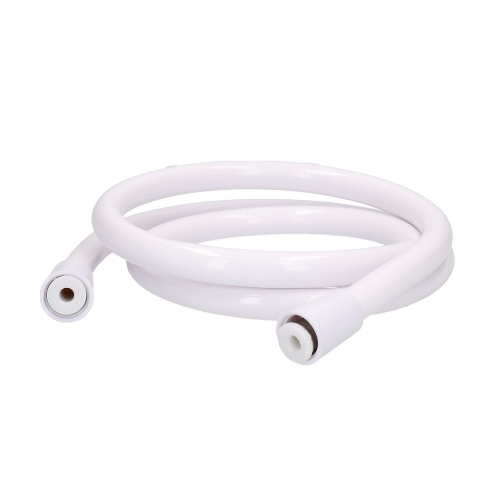 PVC Shower Fit Flexible Pipe Threaded 24 inch - White