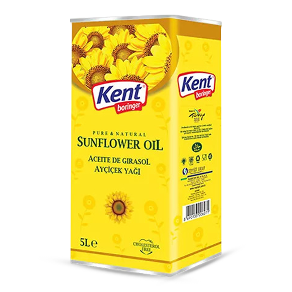 Kent Boringer Sunflower Oil - 5 Liter Tin