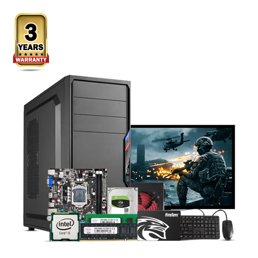 Intel Core i5 6th Generation - 8GB RAM - 256GB SSD - 19 Inch LED Monitor - Full Desktop Computer - Black - bgwi-024