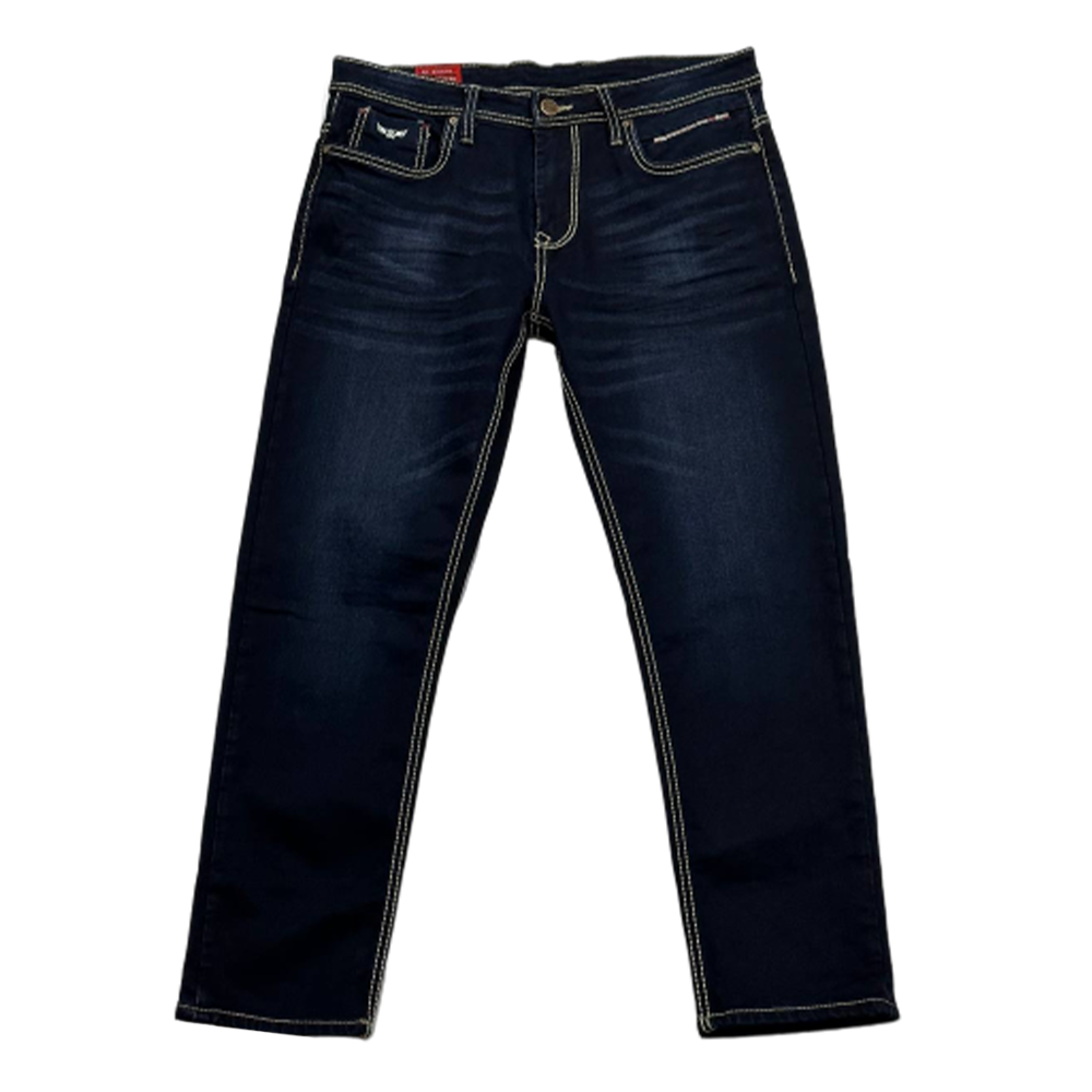 Rookies Stretch Denim Jeans for Men - Dark Blue - MS01