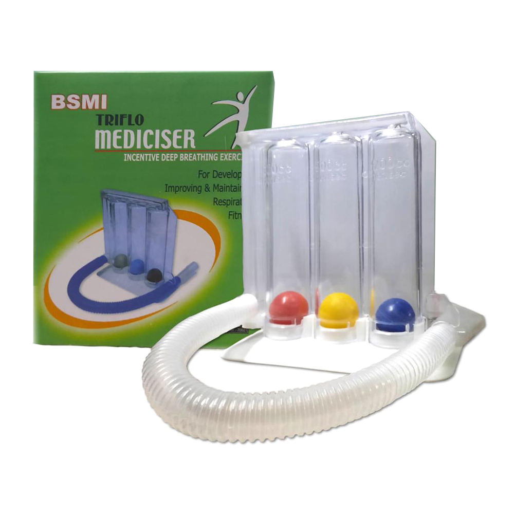 BSMI Triflo Three Ball Respiratory Spirometer