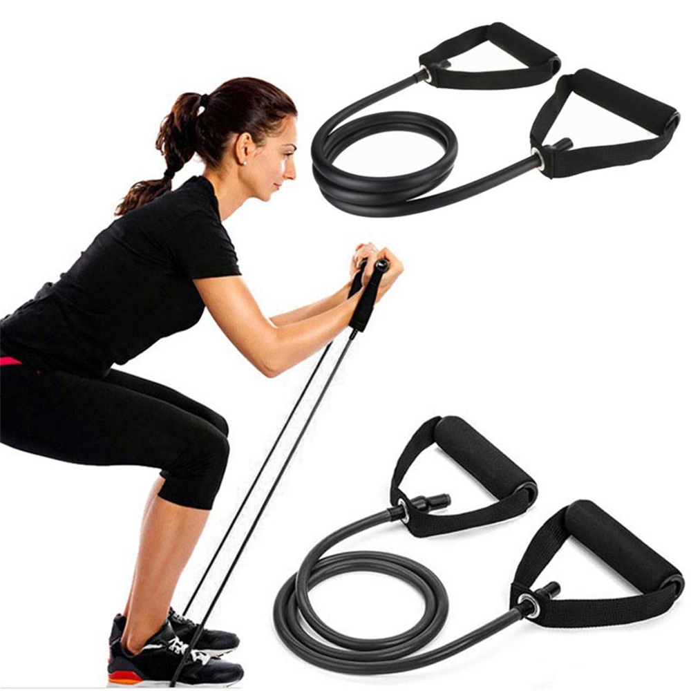 Resistance Rope With Grip - Black