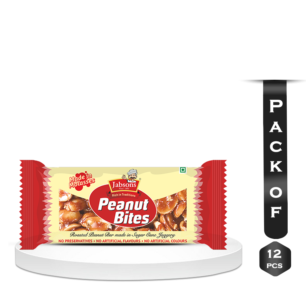 Pack of 12pcs Jabsons Peanut Bites - 12x18 gm