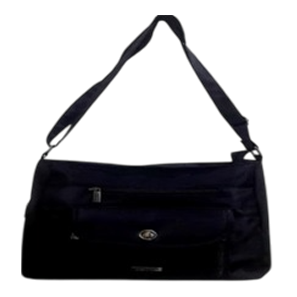 Polyester Fabrics Hand Bag for Women - Black