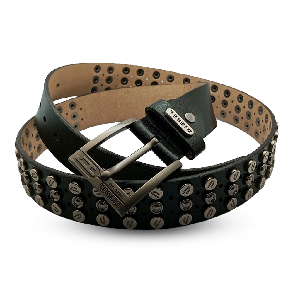 Leather Belt for Men - Black