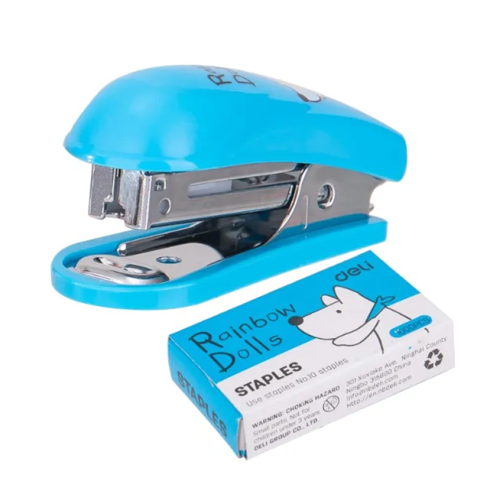 Deli E0253 Mini Stapler with 1000 Pcs Pin Box