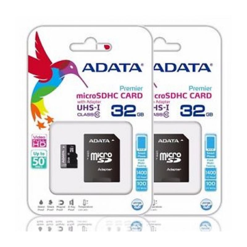 Adata 32GB Micro SD Class -10 (SDHC -UHS -I) Memory Card With Adapter