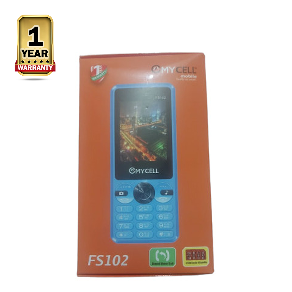 Mycell FS102 4 Sim Mobile Phone - Blue