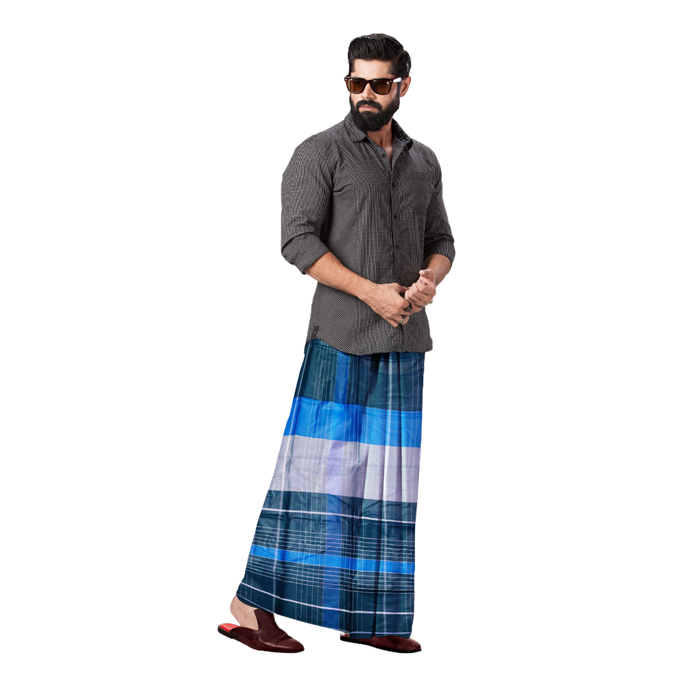 Cotton Lungi for Men - Multicolor - LM-16