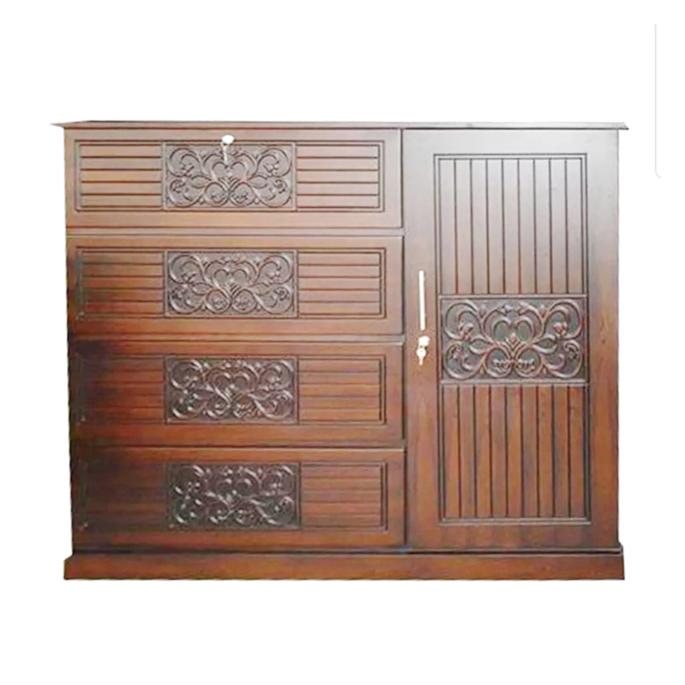 Malaysian Processed Wood Wardrobe - 4*5 Feet