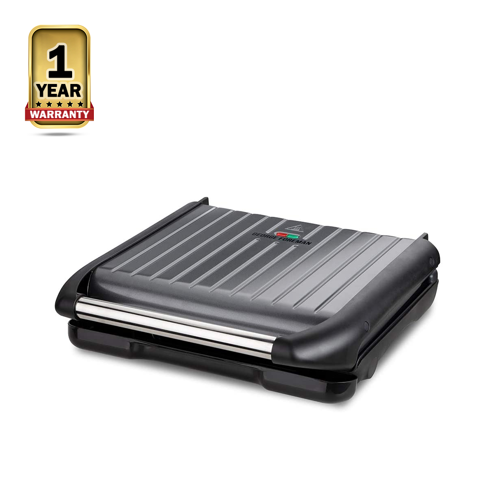 George Foreman 25041 Medium Electric Stainless Steel Family Grill - 1650 Watt - Grey