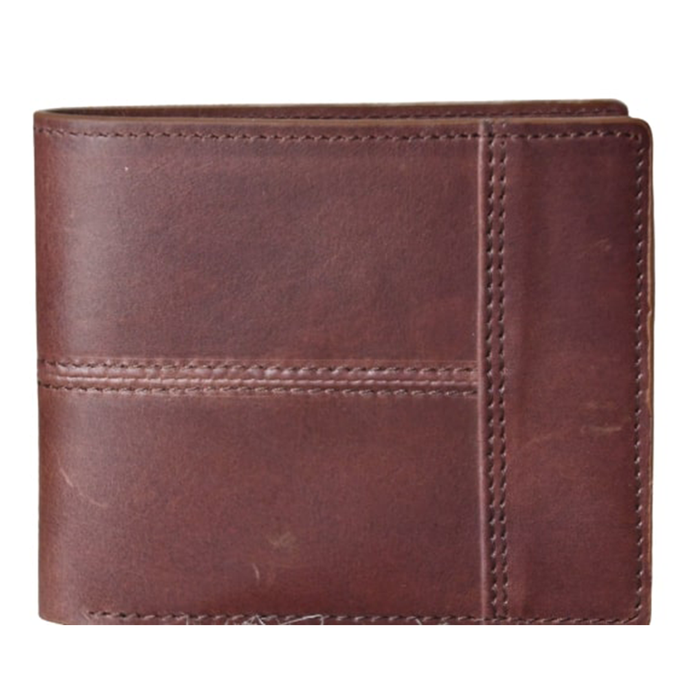 Loretta Leather One Part Wallet for Men - Chocolate - OW-002