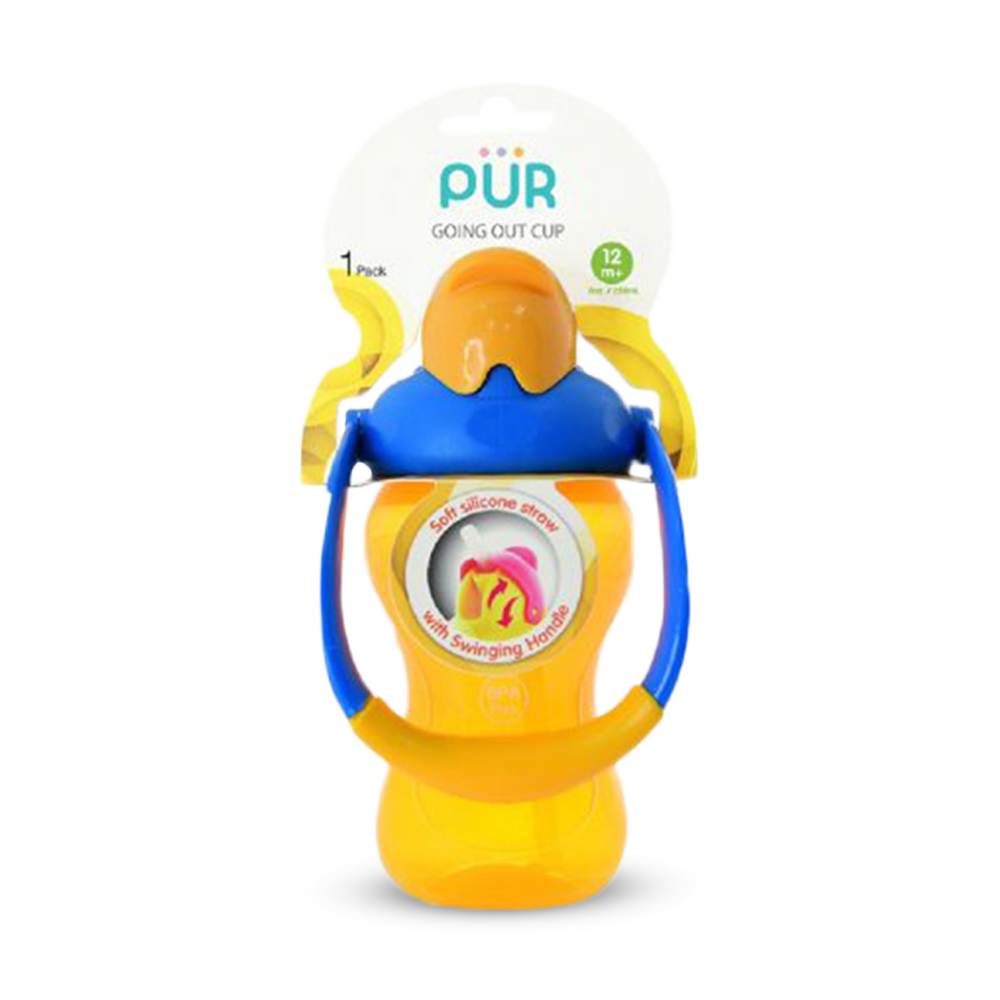 Pur Plastic Going Out Cup - 250ml - Orange - 9007