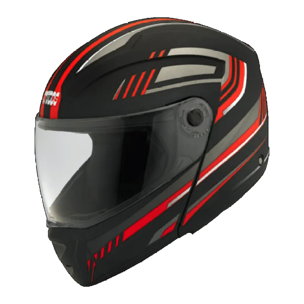 Studds Ninja D1 Full Face Bike Helmet Red and Black