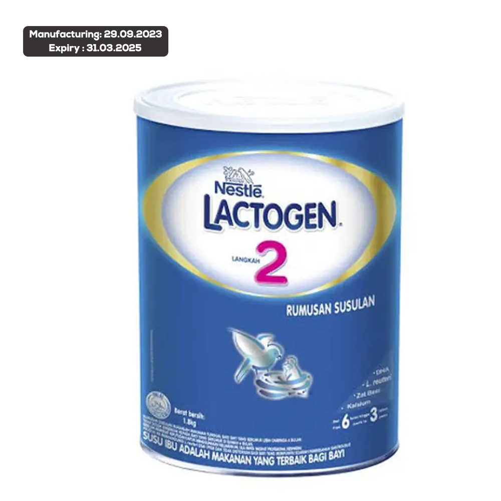 Lactogen 2 Baby Milk Powder Malaysia 636 Month 1800gm Tin