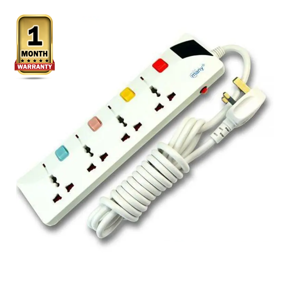 Many G147 Business Class 3Pin 4 Port Multiplug - 5 Meter