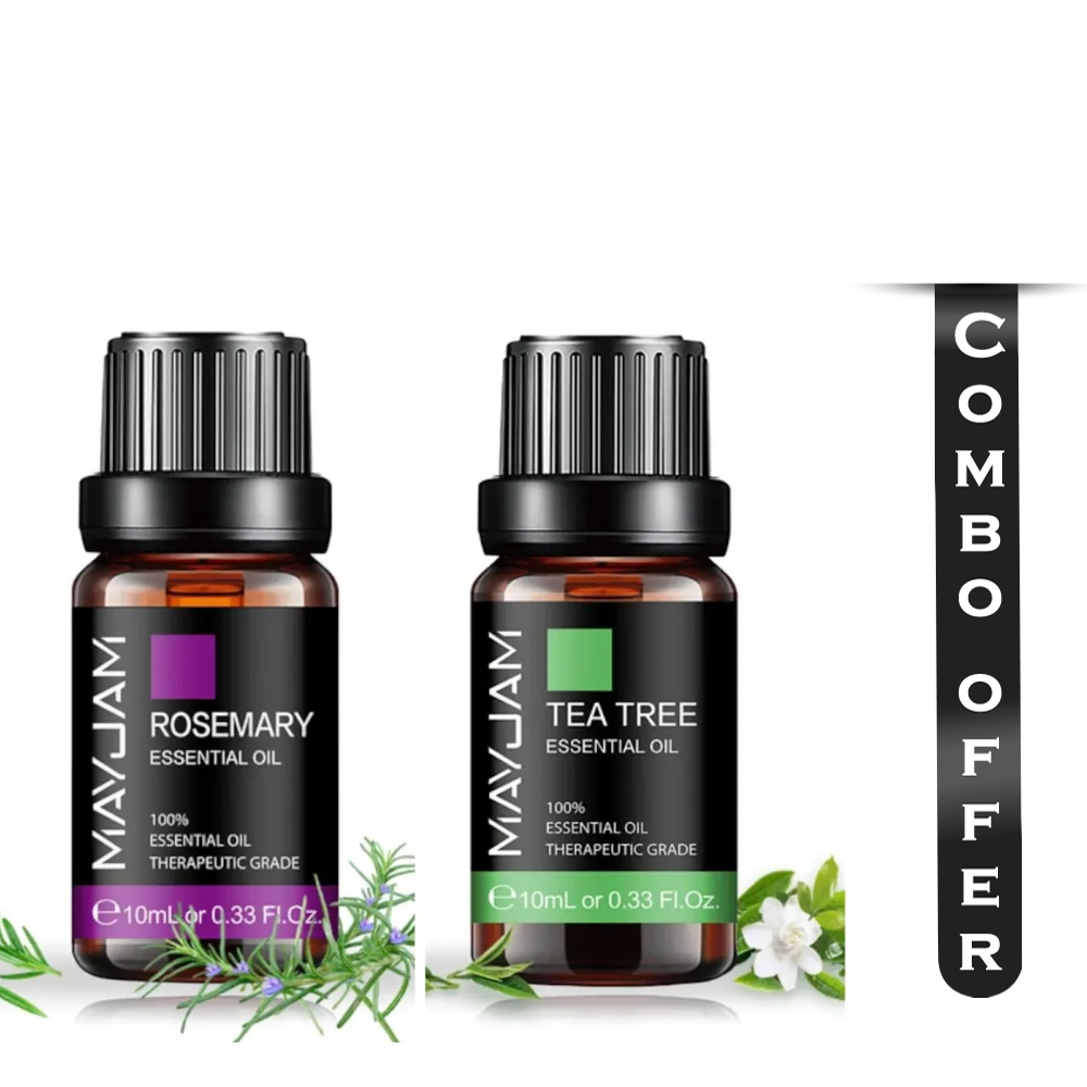 Rosemary and Tea Tree Essential Oil Combo Pack - 10+10ml 