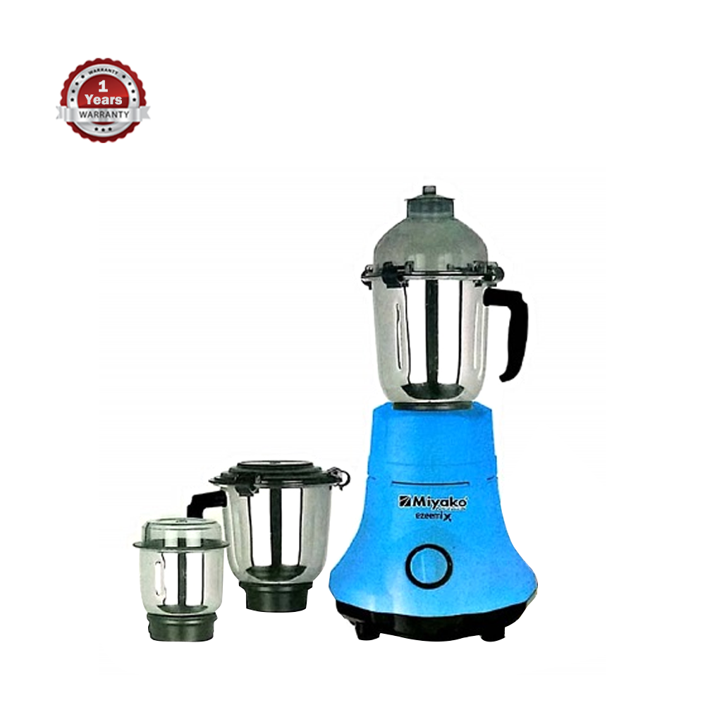 Miyako Sparco Stainless Steel 3 in 1 mixer Grinder Jar Blender - 750W - Blue