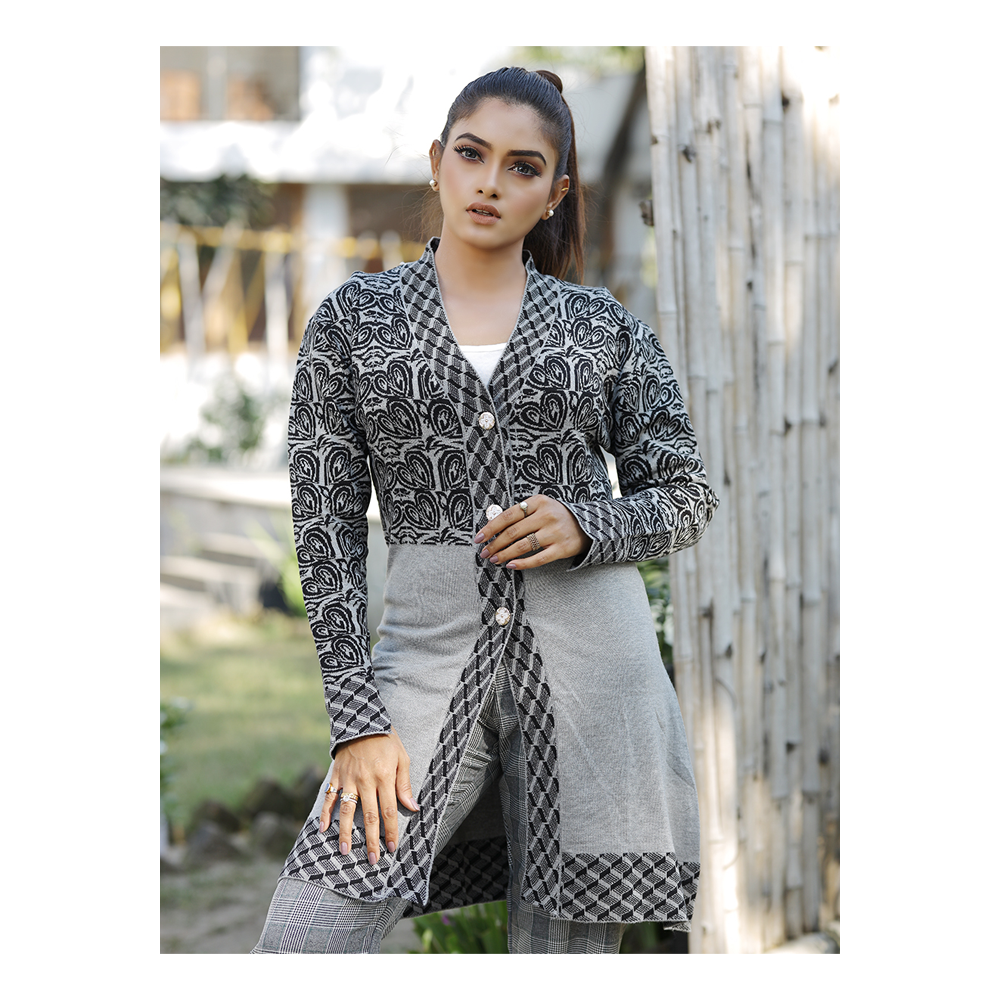 Long hot sale sweater kurti