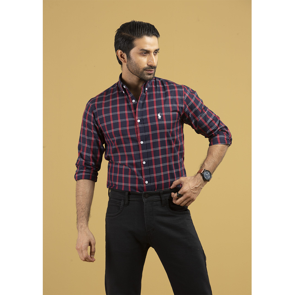 Cotton Full Sleeve Casual Shirt for Men - Multicolor - SCK-10