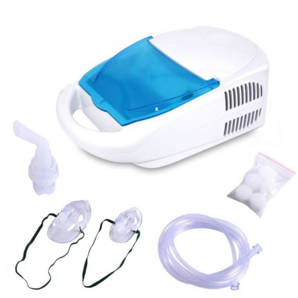 Easy Compressor Nebulizer Machine - White and Blue 