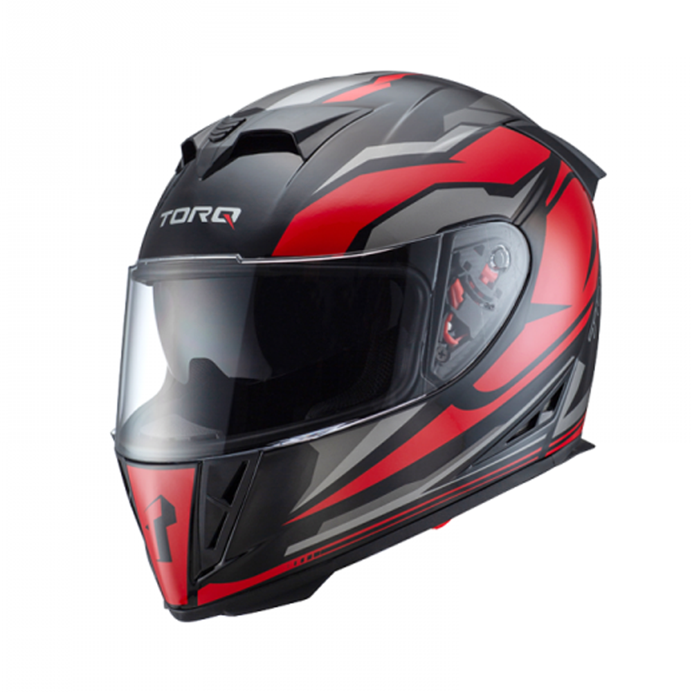Torq Speedoz Ranger Full Face Score Helmet - L Size - Glossy Red