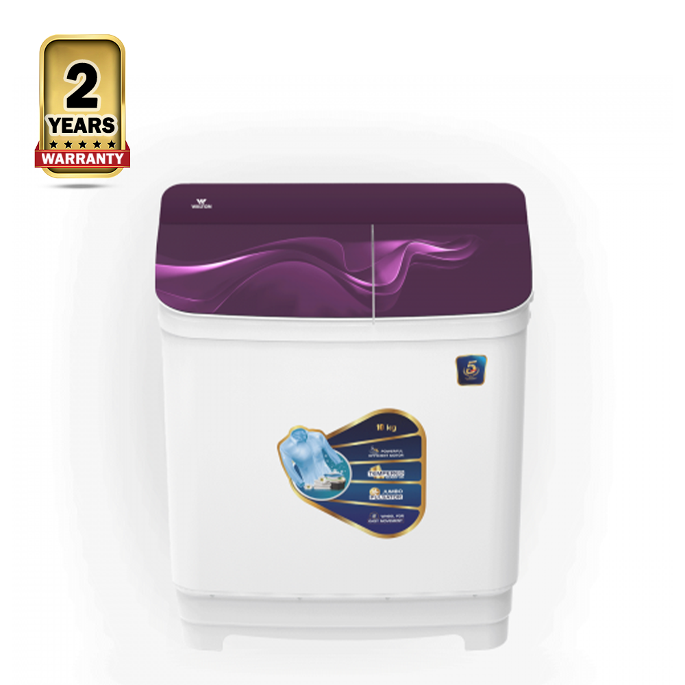 Walton WWM-TWG100P Washing Machine - 10Kg - Multicolor