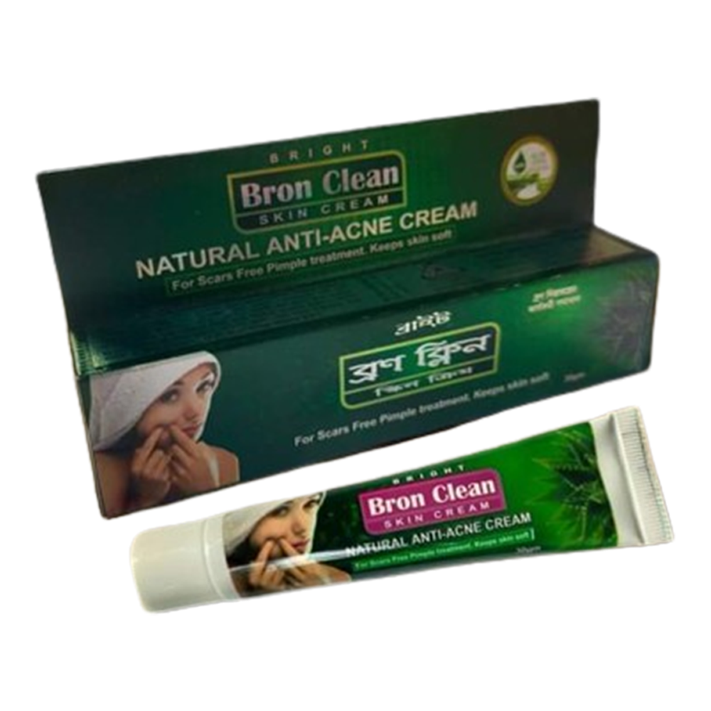Bron Clean Natural Anti-Acne Cream - 30gm