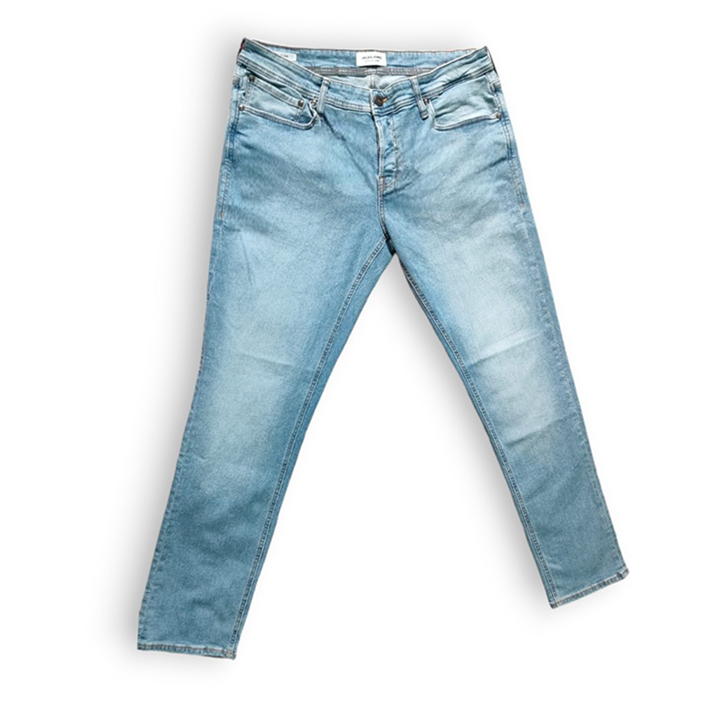 Cotton Denim Jeans Pant For Men - Light Blue