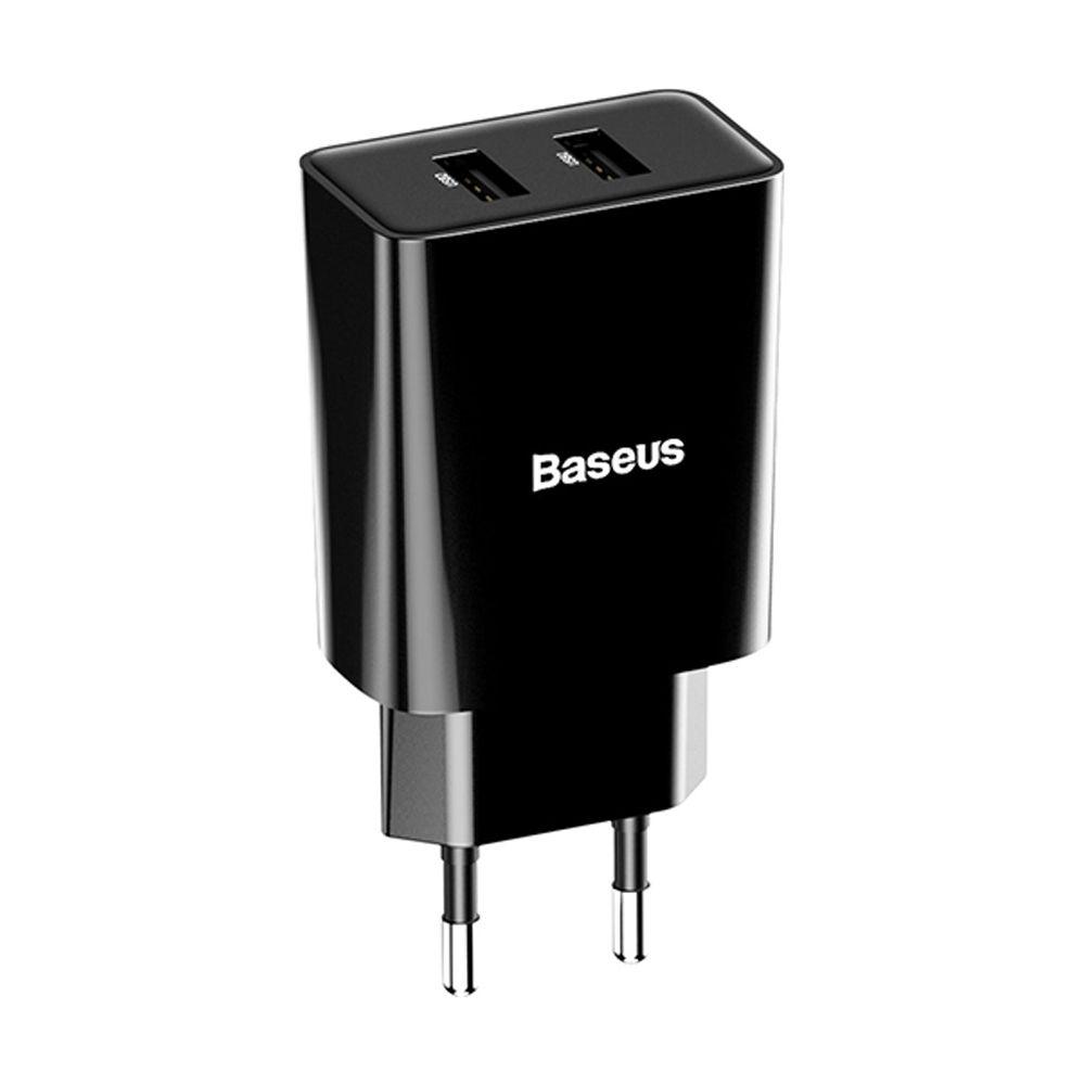 Baseus Speed Mini Dual U Charger 10.5W EU - Black