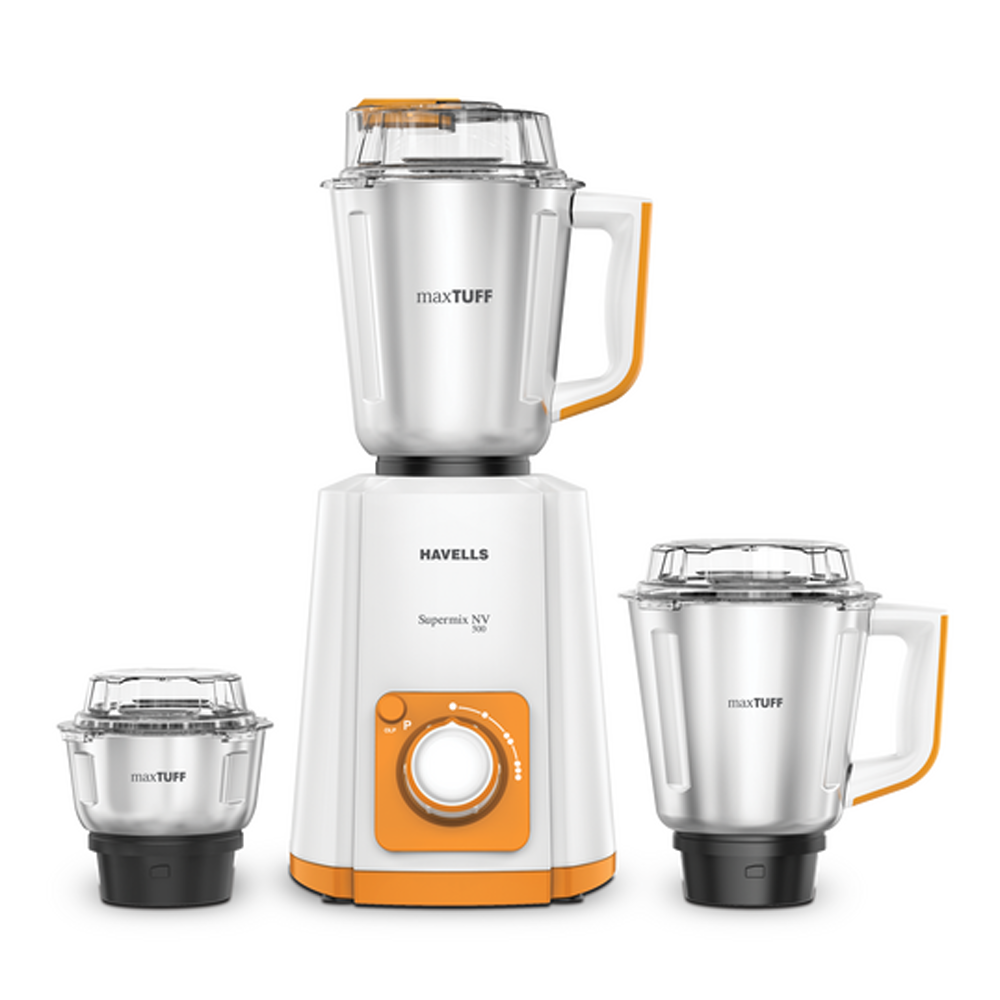 Havells Supermix NV - 3SS Jar Mixer Grinder - 700w - 1.5L - Orange