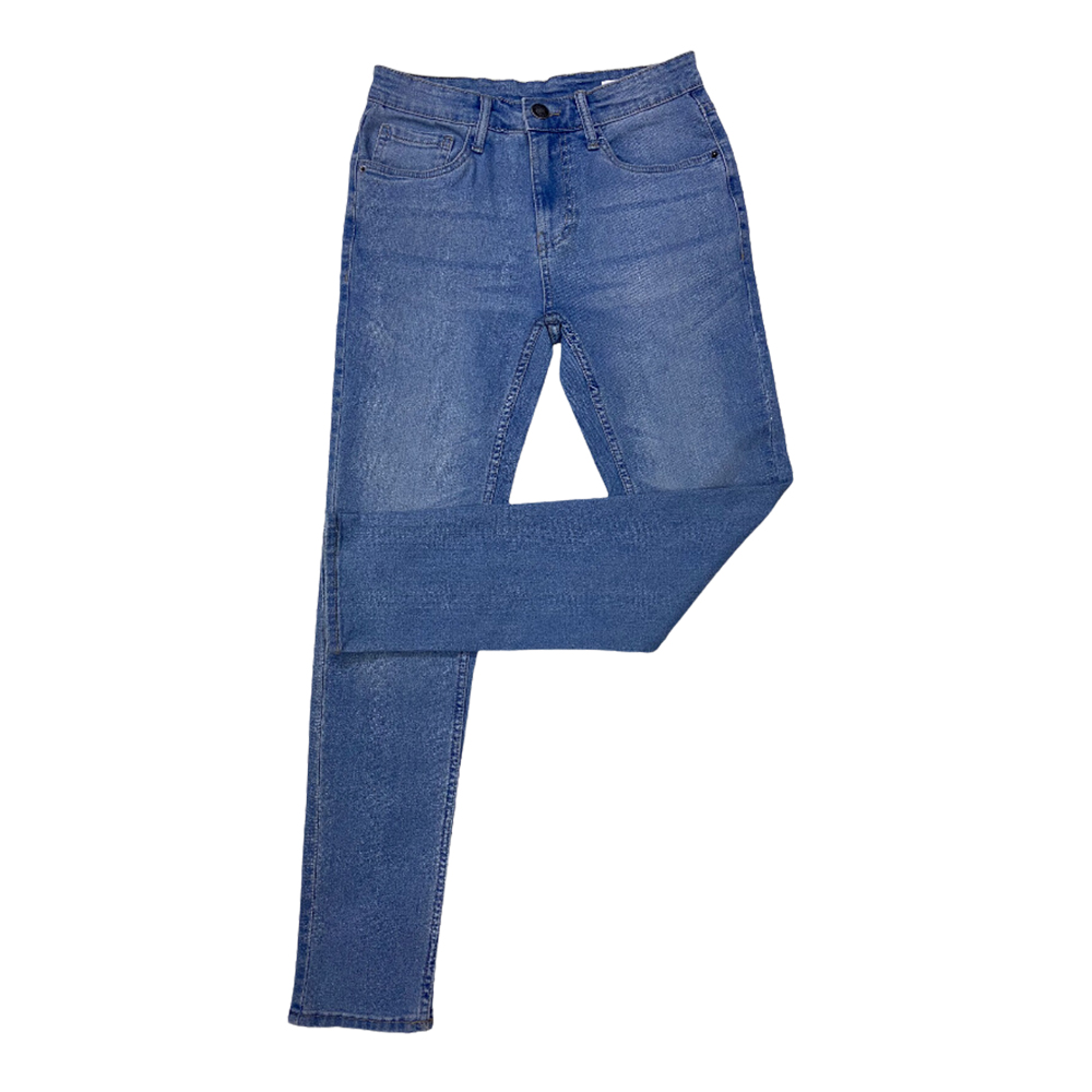 Cotton Denim Slim Fit Jeans Pant For Men - Sky Blue