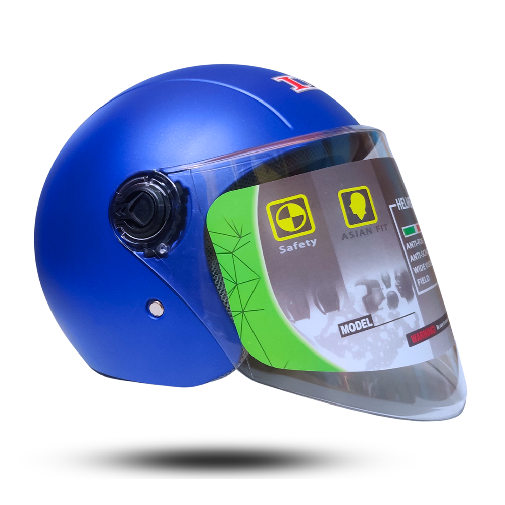 IBK T5 Half Face Helmet - Blue - APBD1036