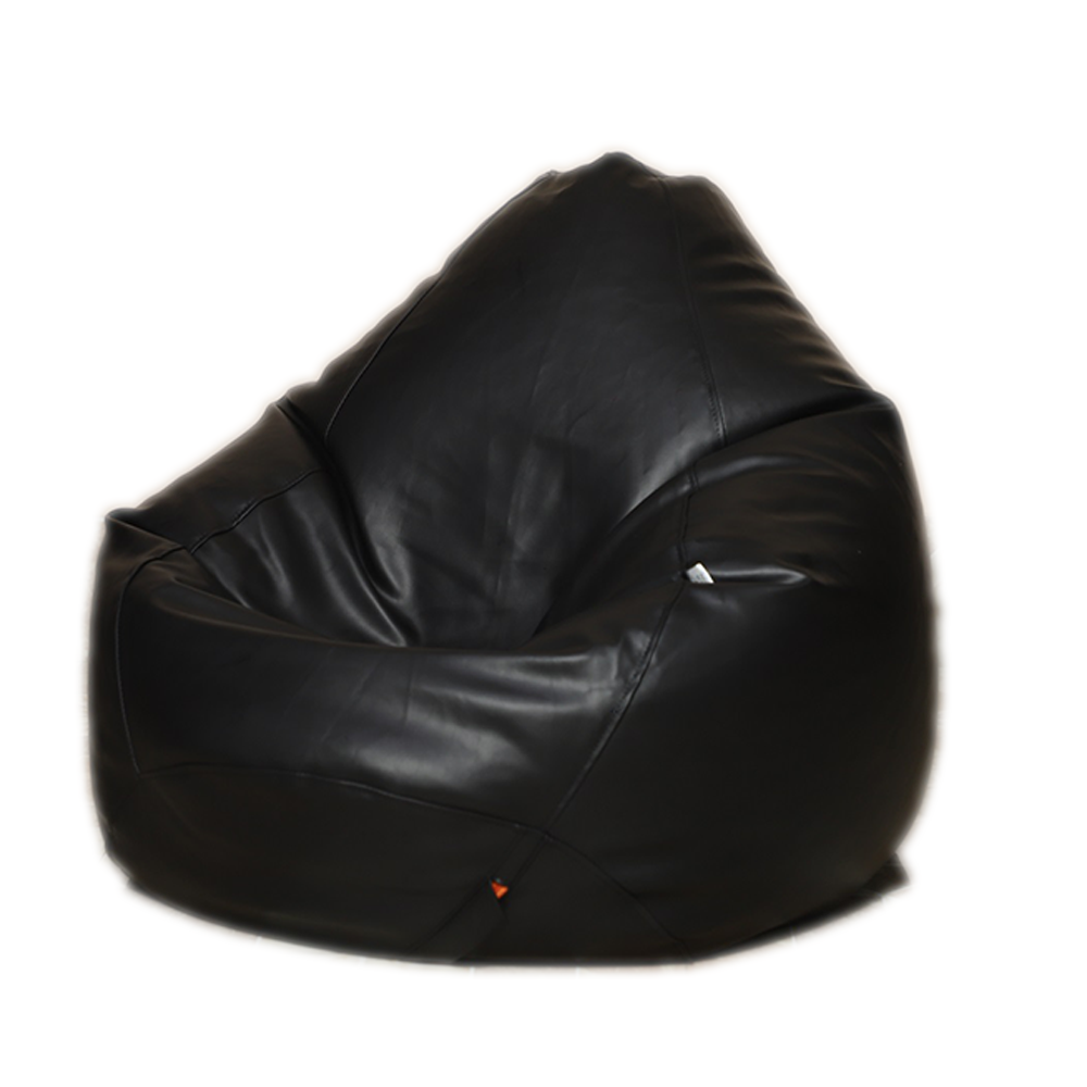 Leather Bean Bag - XXL - Black - APML2BL