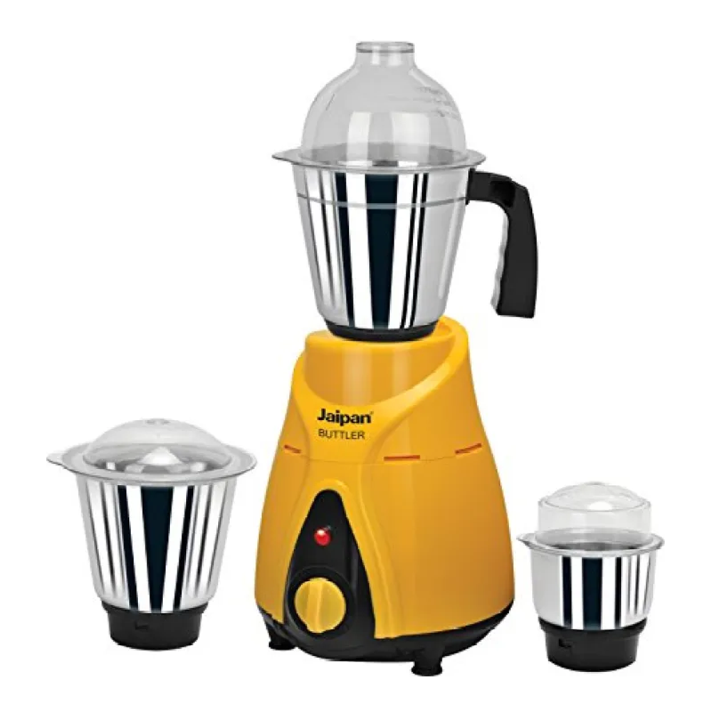 Jaipan Butler 3 in 1 Multipurpose Blender and Mixer Grinder - 850W - Yellow