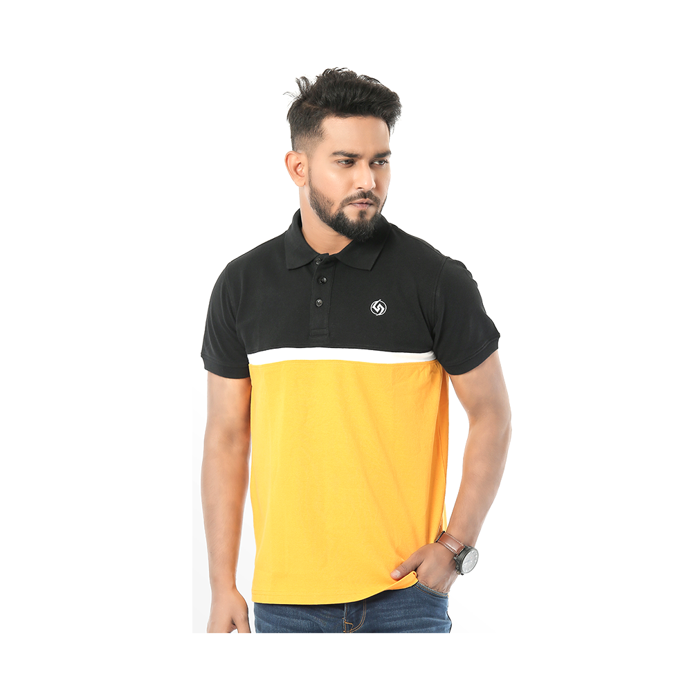 Cotton Color Short Sleeve Polo Tshirt - Pt07