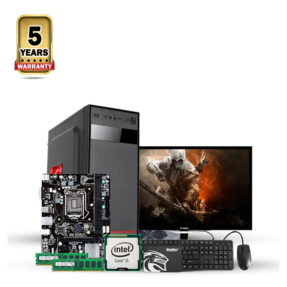 Intel Core i5 6th Gen - 8GB Ram - 240GB SSD - 19 Inch HD Monitor - Full Desktop Computer - Black