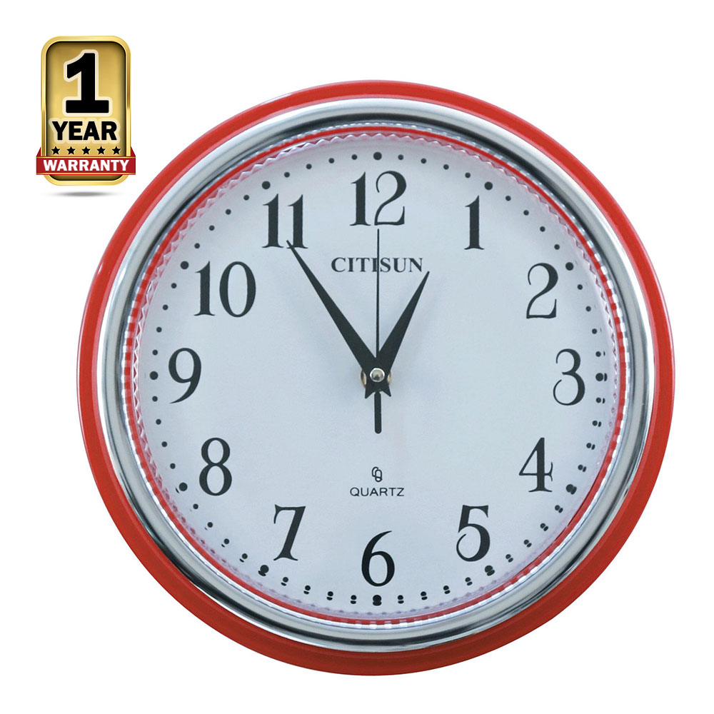 Citisun Wall Clock Red and White Citisun 07