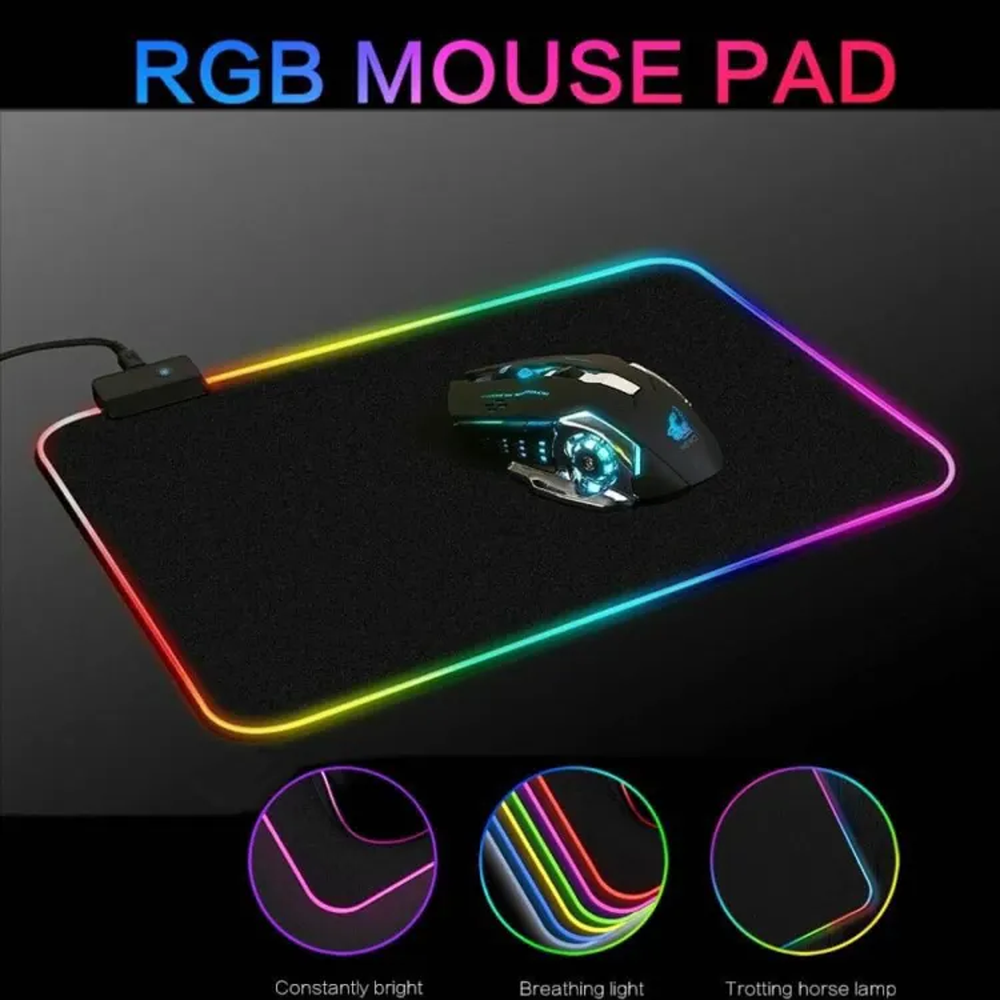 Rasure RS-01 Lighting RGB Gaming Mousepad - Black