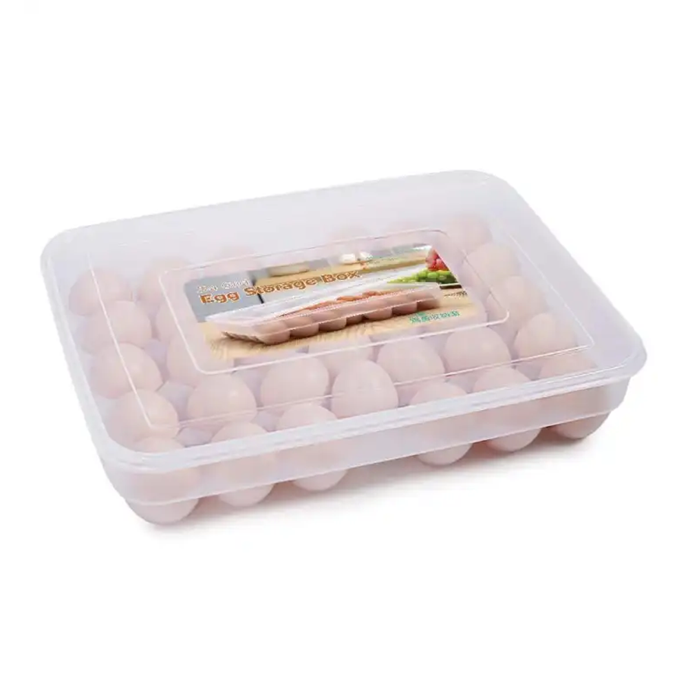 Smart 34 Grid Egg Storage Box White