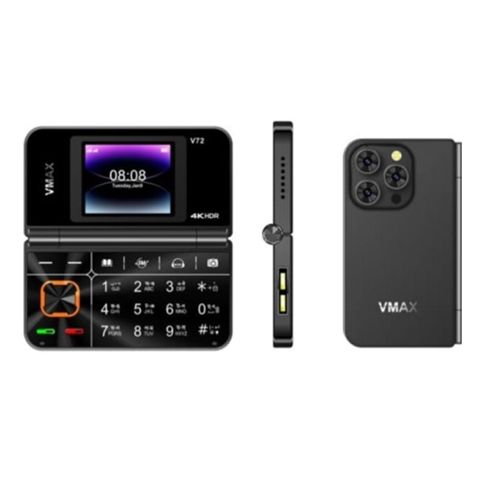 Vmax V72 Dual Display Folding Pocket Mini Phone