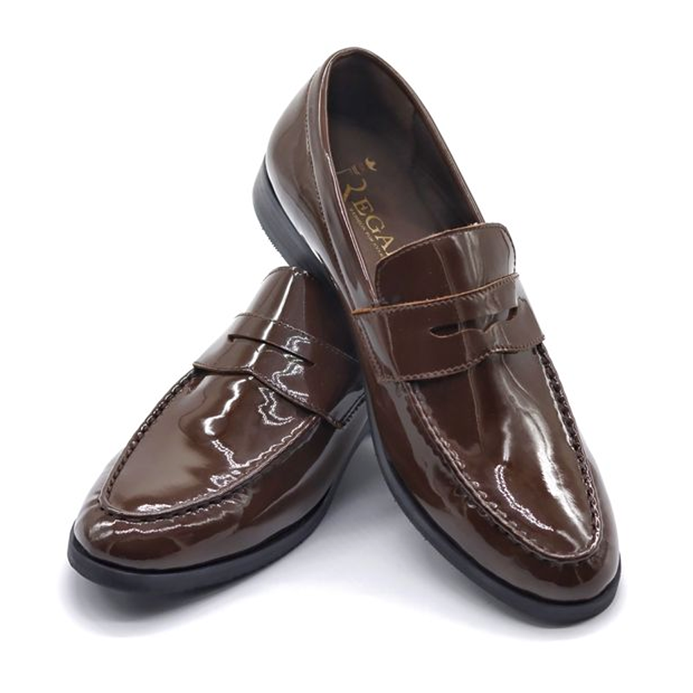 Regals Formal Shoes for Men - RPL- Enamel Choco