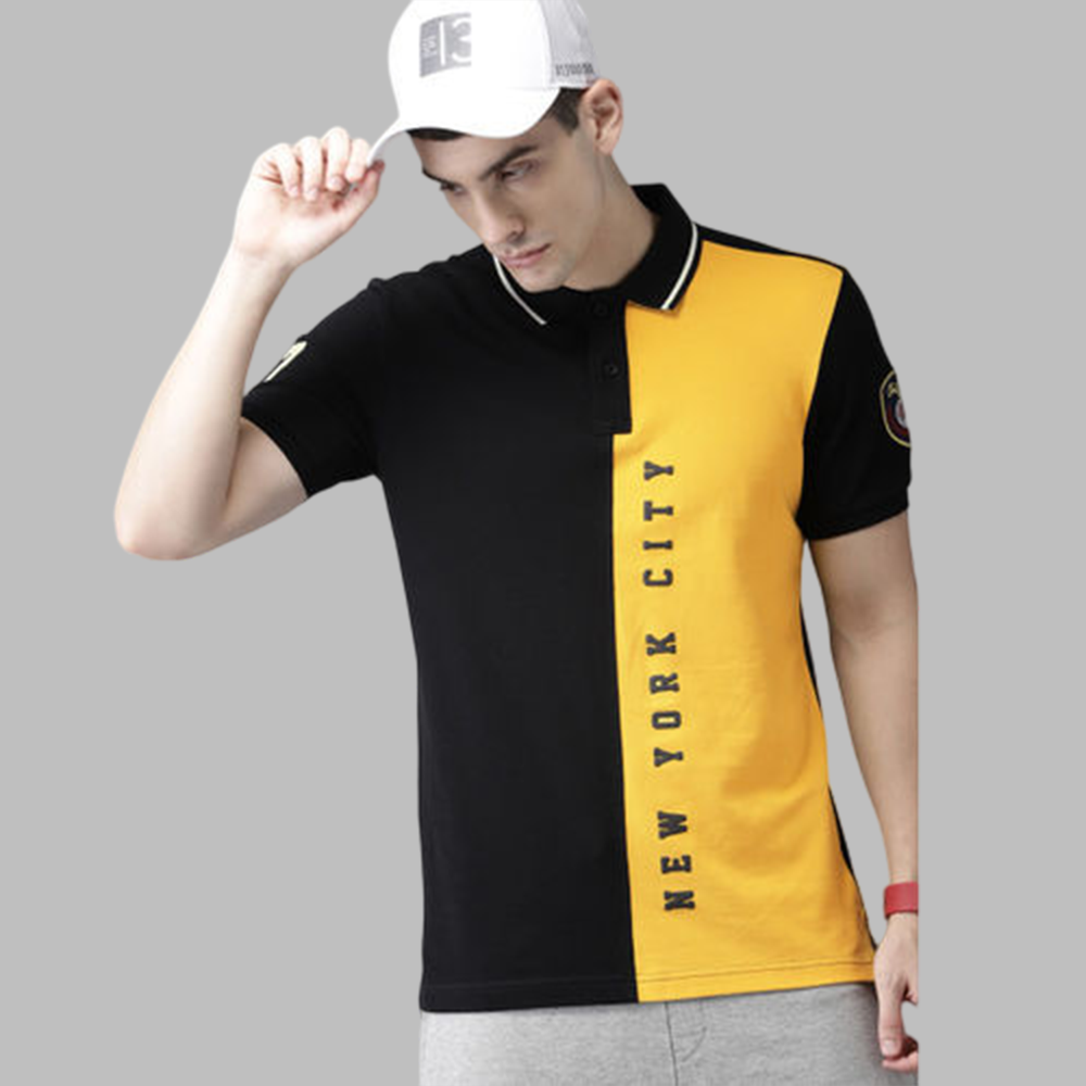 Polo shirt with different colored clearance sleeves