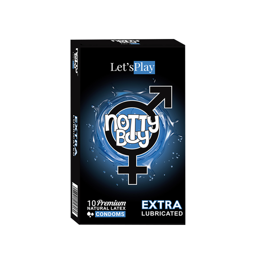 Pack Of Ten NottyBoy Let’sPlay Extra Lubricated Condoms