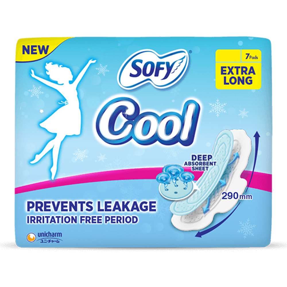 Sofy Cool Extra Long Sanitary Napkin - 7 Pcs - 8903622000514 