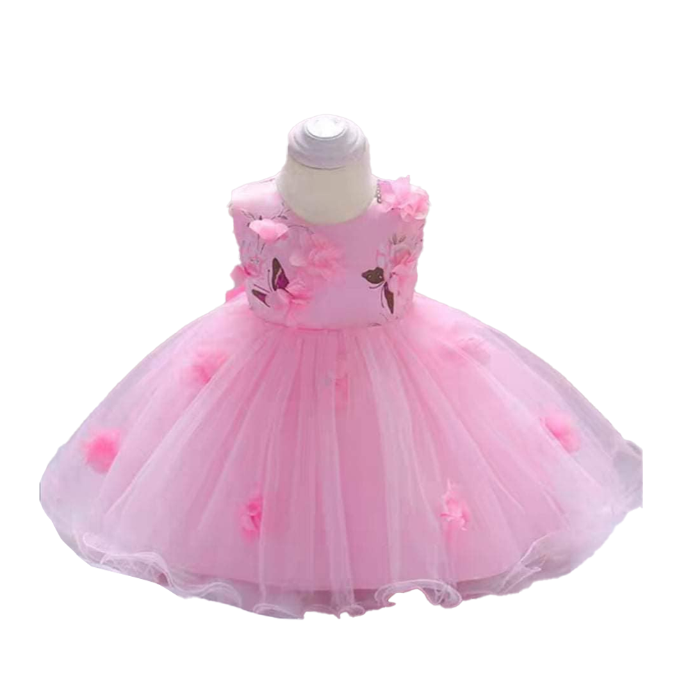 Baby Girl Party Dress - BC-04 - Pink