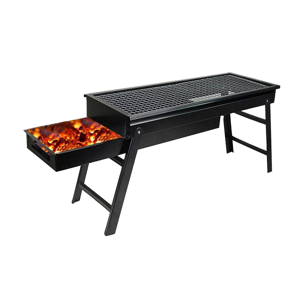 Portable BBQ Charcoal Barbecue Grill Machine 24 Inch Black