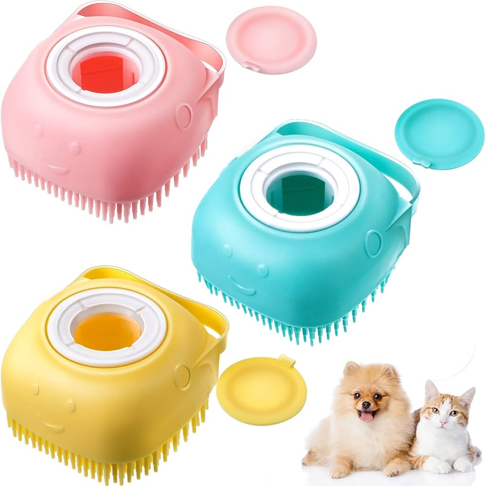 Silicone Pet Dog Shampoo Brush Bathing Glove