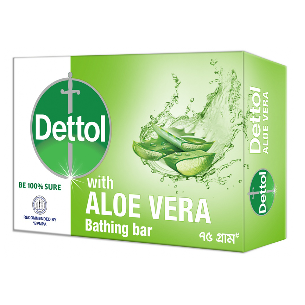 Dettol Aloe Vera Soap - 75gm - De09S